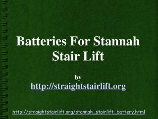 Stannah Stairlift Battery