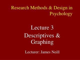 Research Methods & Design in Psychology