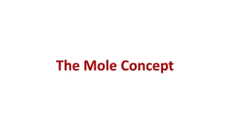 The Mole Concept