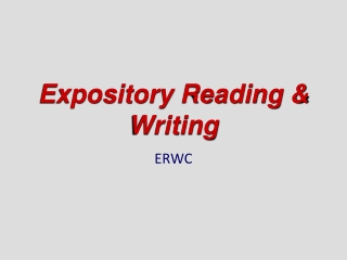 Expository Reading & Writing