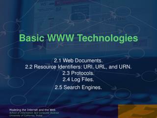 Basic WWW Technologies