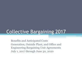 Collective Bargaining 2017