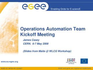 Operations Automation Team Kickoff Meeting
