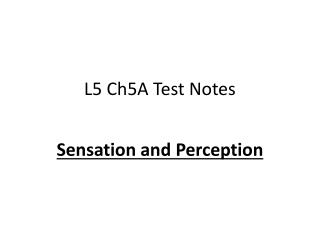 L5 Ch5A Test Notes