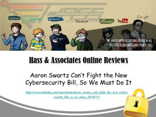 Hass & Associates Online Reviews: Aaron Swartz Can’t Fight