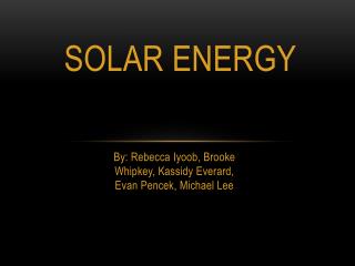 Solar Energy
