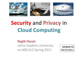 Security and Privacy in Cloud Computing