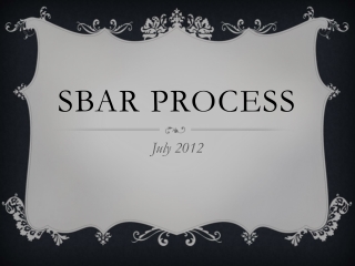 SBAR Process