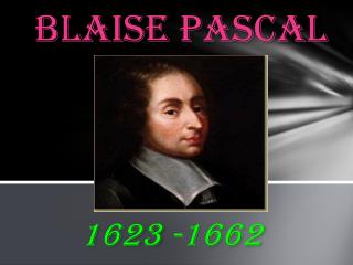 Blaise pascal