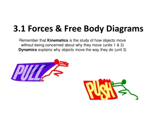 3.1 Forces & Free Body Diagrams