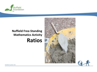 Nuffield Free-Standing Mathematics Activity Ratios