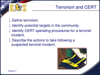 Terrorism and CERT
