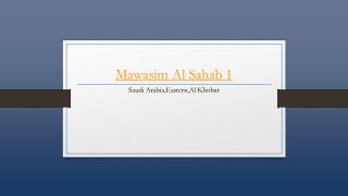 Mawasim Al Sahab 1 - Holdinn