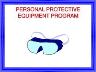 PERSONAL PROTECTIVE EQUIPMENT PROGRAM