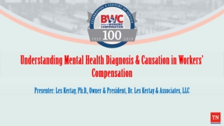 Understanding Mental Health Diagnosis & Causation in Workers’ Compensation