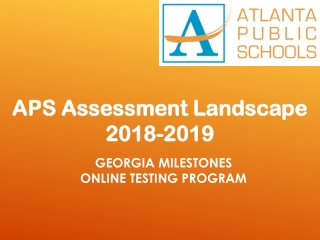 Georgia Milestones Online Testing Program