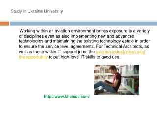 Study in Ukraine University