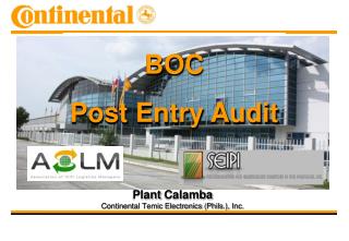 Plant Calamba Continental Temic Electronics ( Phils .), Inc.
