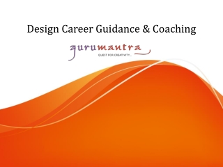 Design Career Guidance & Coaching