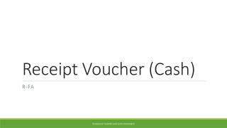 Receipt Voucher (Cash)