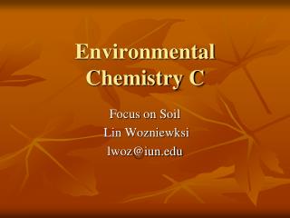 Environmental Chemistry C