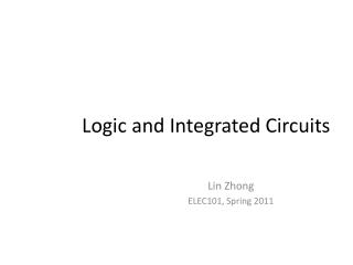 Logic and Integrated Circuits