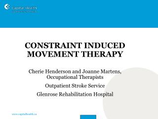 Constraint Induced Movement Therapy	(CIMT)