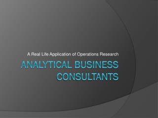 Analytical Business Consultants