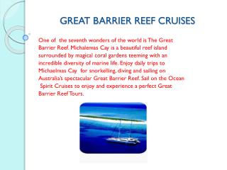 Great Barrier Reef Cruises