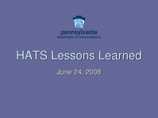HATS Lessons Learned