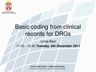 Basic coding from clinical records for DRGs
