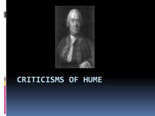 Criticisms of Hume