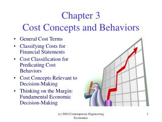 Chapter 3 Cost Concepts and Behaviors