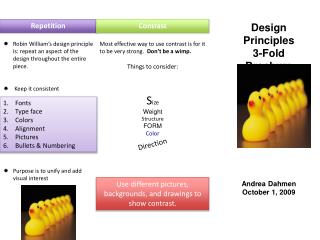 Design Principles 3-Fold Brochure