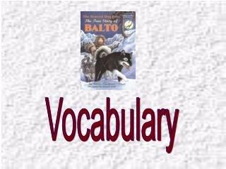 Vocabulary