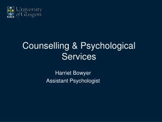 Counselling & Psychological Services