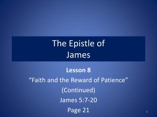 The Epistle of James