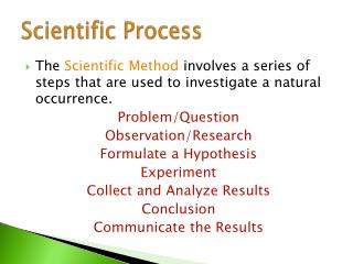 PPT - Scientific Process PowerPoint Presentation, free download - ID ...