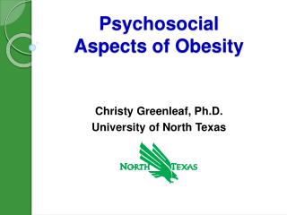 Psychosocial Aspects of Obesity