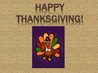 Happy Thanksgiving!