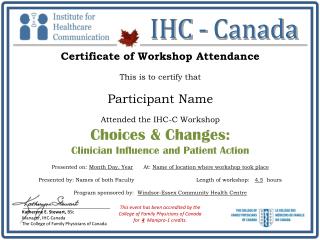 IHC - Canada