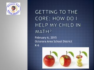 Getting to the core: How do I help my child in math?