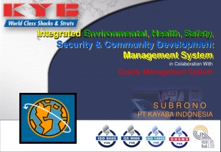 Integrated Environmental, Health, Safety, Security & Community Development Management System