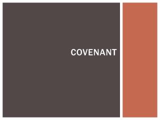 COVENANT
