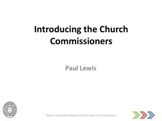 Introducing the Church Commissioners