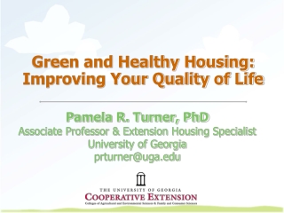 Green and Healthy Housing: Improving Your Quality of Life