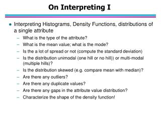 On Interpreting I