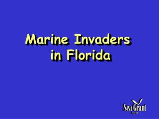 Marine Invaders in Florida