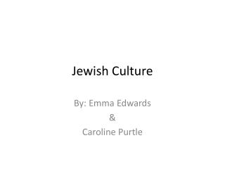 Jewish Culture