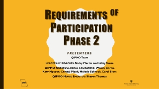 Requirements of Participation Phase 2